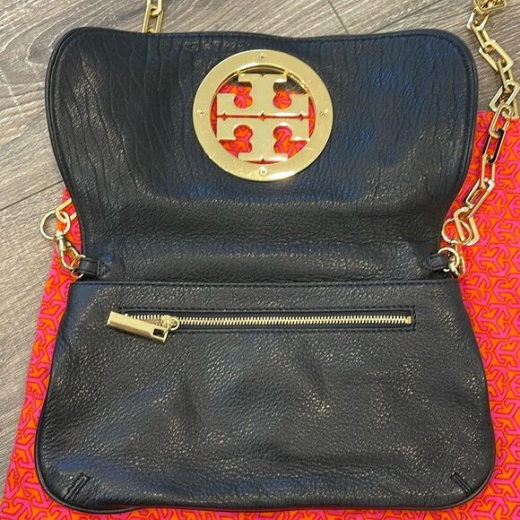 TORY BURCH Black/Gold REVA BAG - Picture 2 of 4